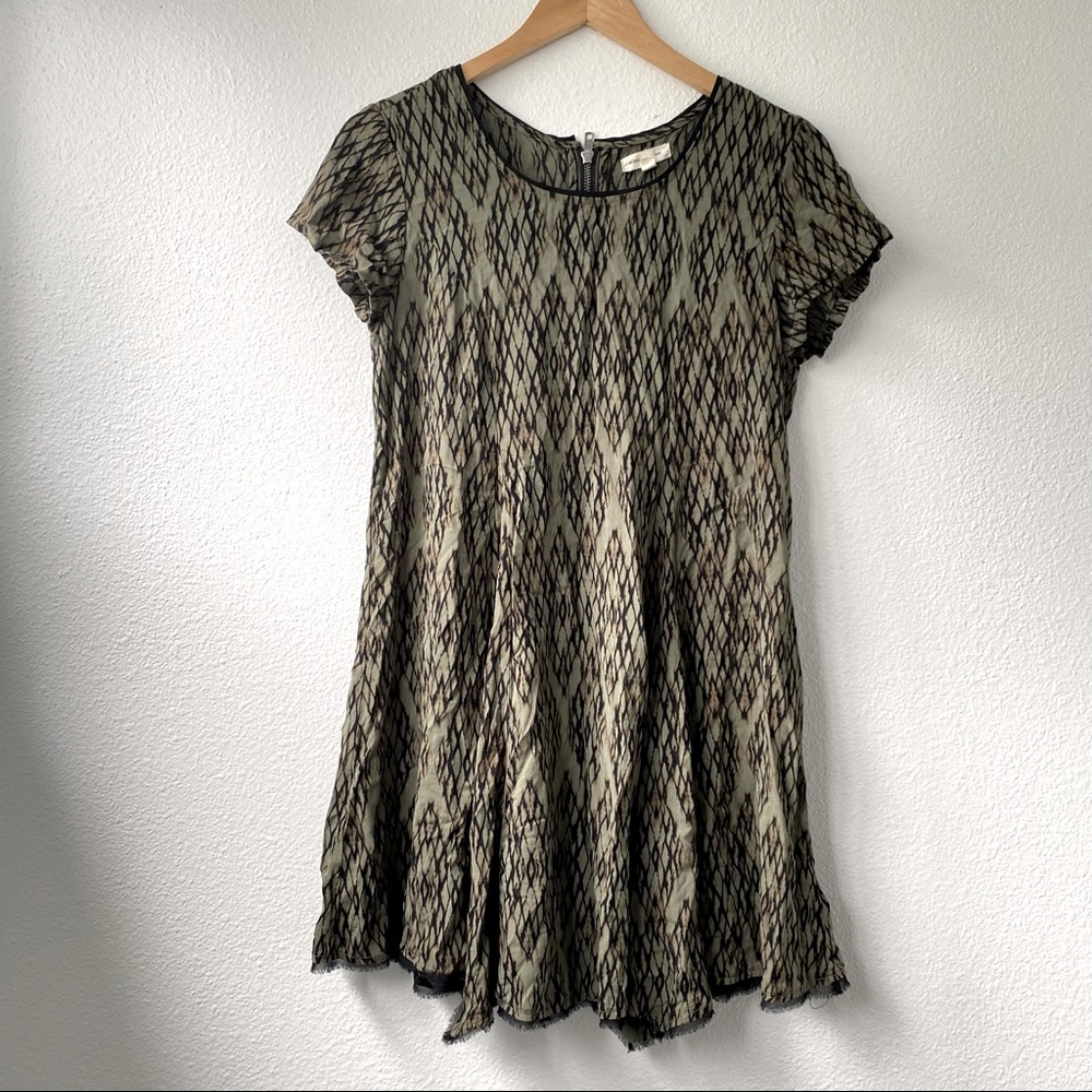 Silence + Noise Loose Fit Short Sleeve Dress